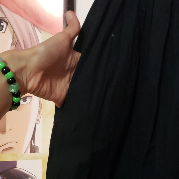 Black grommet goth dress - Picture 3 of 6